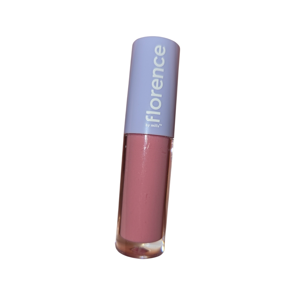NWOB Florence by Mills Get Glossed Lip Gloss Mellow Mills Light Pink Travel Size